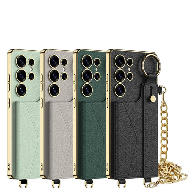 Premium PU Leather Case for Samsung Galaxy S24 ultra case S25 ultra with Magnetic Mobile Phone Bags Wallet for S25