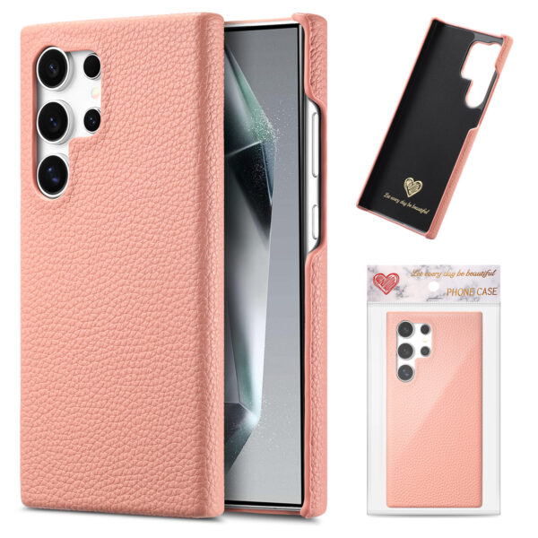 PU Mobile Phone Cover for Samsung S25 Ultra PC Protective High Quality Lychee Leather Phone Case