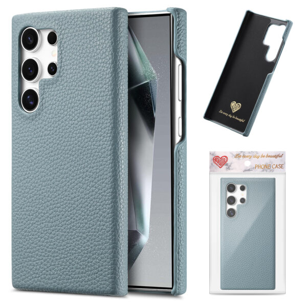 PU Mobile Phone Cover for Samsung S25 Ultra PC Protective High Quality Lychee Leather Phone Case