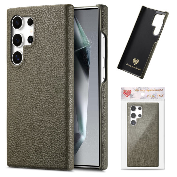 PU Mobile Phone Cover for Samsung S25 Ultra PC Protective High Quality Lychee Leather Phone Case