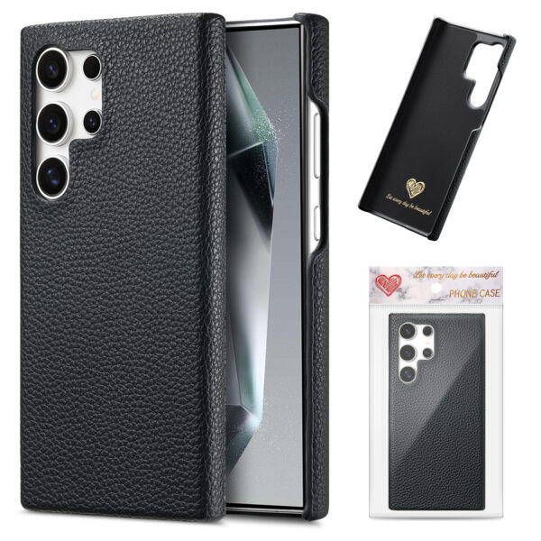 PU Mobile Phone Cover for Samsung S25 Ultra PC Protective High Quality Lychee Leather Phone Case