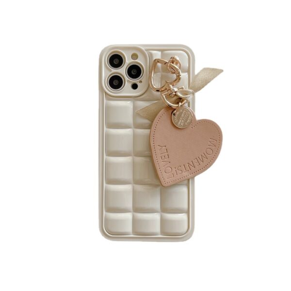 Spot Wholesale Luxury Designer logo Solid Color Solid square with Hanging Mobile Phone case for Iphone15promax 15pro 15 14 13 12