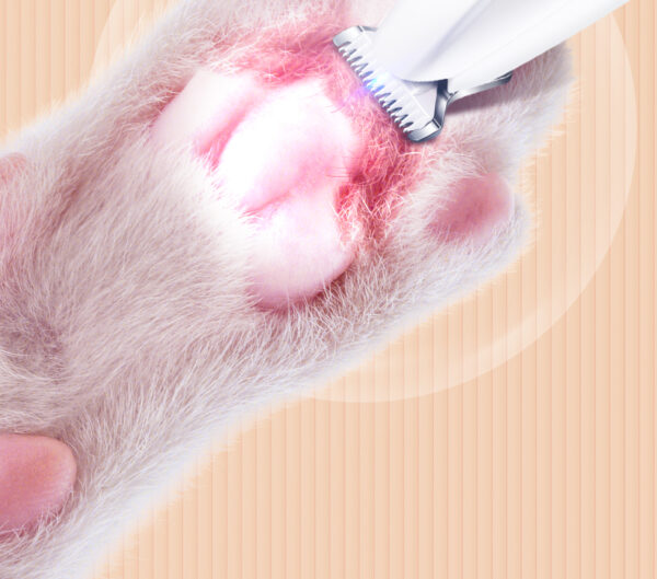 2024 New Waterproof Pet Cat Hair Clipper Led Light Dog Paws Hair Trimmer Shaving Dog Hair Trimmer