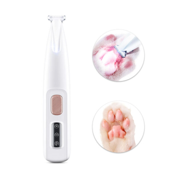 2024 New Waterproof Pet Cat Hair Clipper Led Light Dog Paws Hair Trimmer Shaving Dog Hair Trimmer