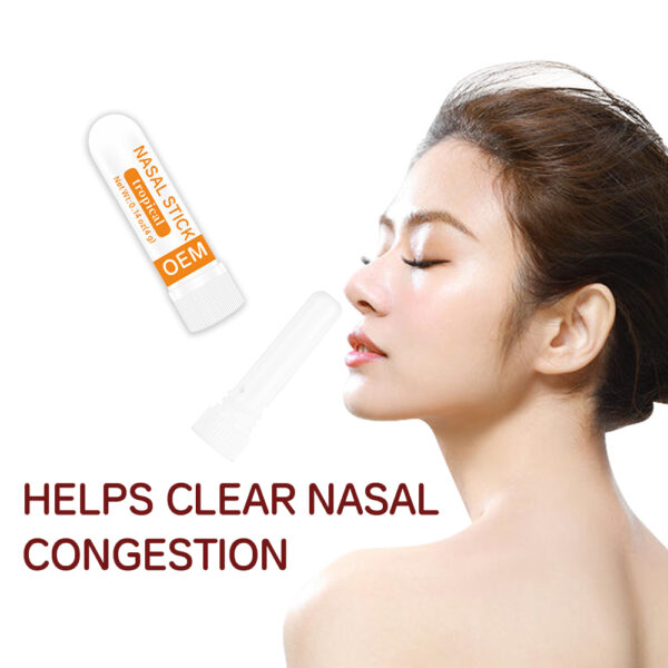 4 Packs Private Label Natural Daily Relaxation Nasal Inhale Stick Portable Essential Oil Nasal Stick for Breathing Easy