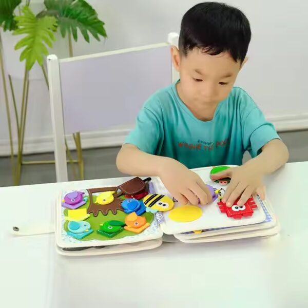 Montessori Kids Quiet Book Educational Felt Activity Toy— LT003 - Image 7