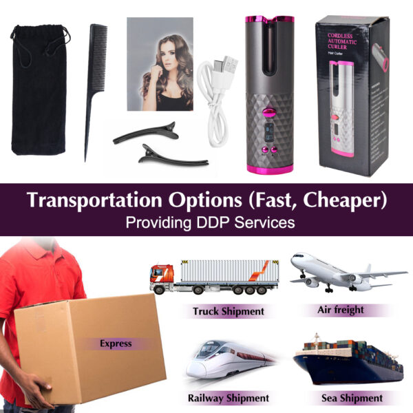 Automatic Curling Iron Cordless Auto Hair Curler Hair Curling Iron