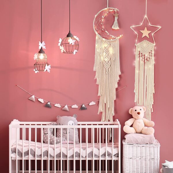 Birthday Party Baby Shower Bridal Shower Wedding Nursery Baby Room Decor Handmade Dreamcatchers Macrame DIY Dream Catcher Kits