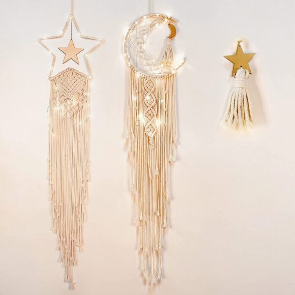 Birthday Party Baby Shower Bridal Shower Wedding Nursery Baby Room Decor Handmade Dreamcatchers Macrame DIY Dream Catcher Kits