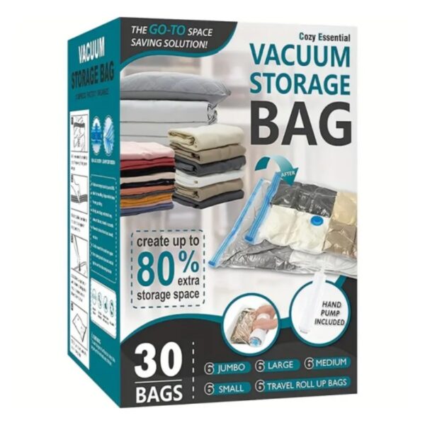 Eco Friendly Space Saver Compressed Bag Vacuum Transparent Zipper Storage Bags for Home Organizer