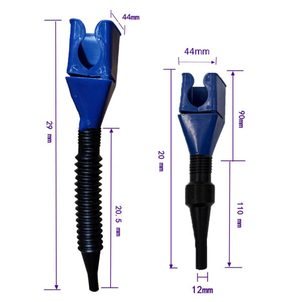 Flexible Plastic Car & Motorcycle Engine Oil & Gasoline Spout Funnel with Extension Hose Convenient for Refueling