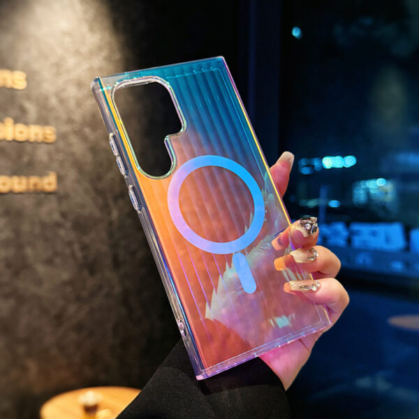 [Laser Colorful] Applicable to S25ultra Phone Case S25 New Magnetic Galaxy YS2