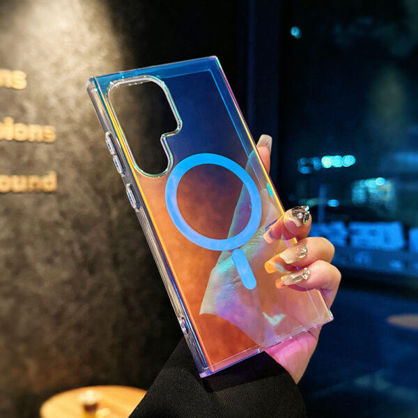 [Laser Colorful] Applicable to S25ultra Phone Case S25 New Magnetic Galaxy YS2
