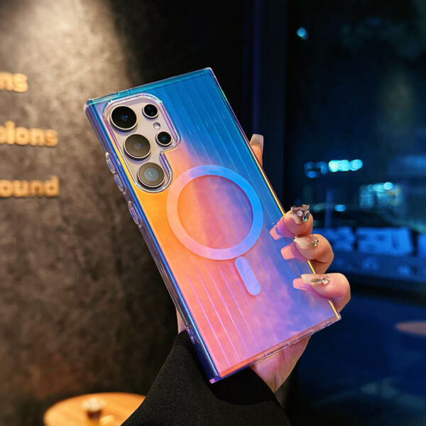 [Laser Colorful] Applicable to S25ultra Phone Case S25 New Magnetic Galaxy YS2