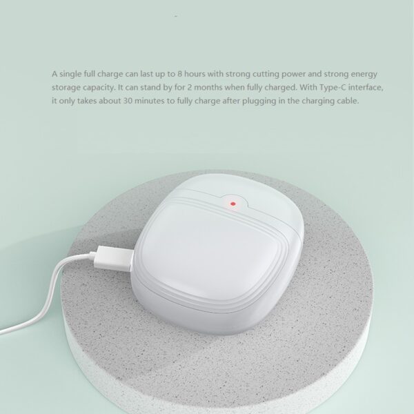 LED Automatic Rechargeable Fingernail Trimmer with Nail Scraps Storage Nail File Electric Nail Trimmer