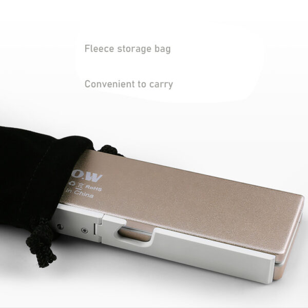 Mini Folding Keyboard Wireless Keypad Support 3 Devices With Stand for Phone Tablet Rechargeable Foldable Keyboard