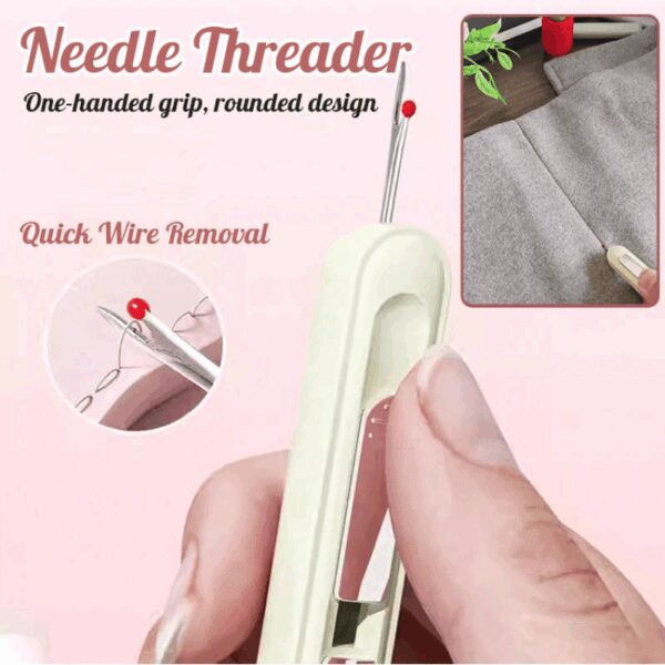 Mini Multi-Functional Needle Threading Tool Elderly Handicraft Sewing Home Embroidery Thread Picker Remover Knitting