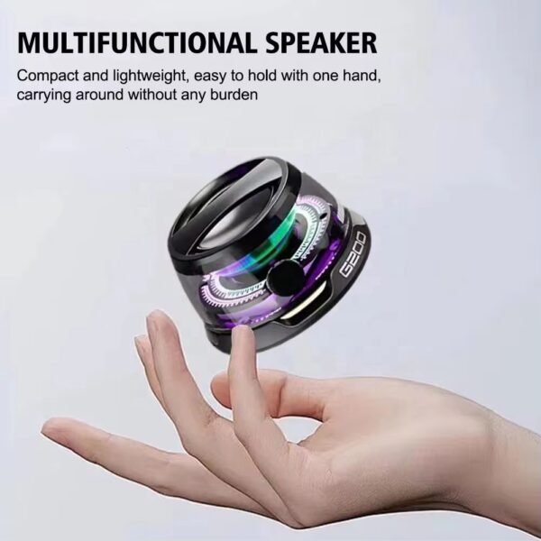 New Portable G200 Waterproof Magnetic Speaker BT 5.3 Mini Sound Box Magnets Mobile Phone Wireless Speakers with Led RGB Light