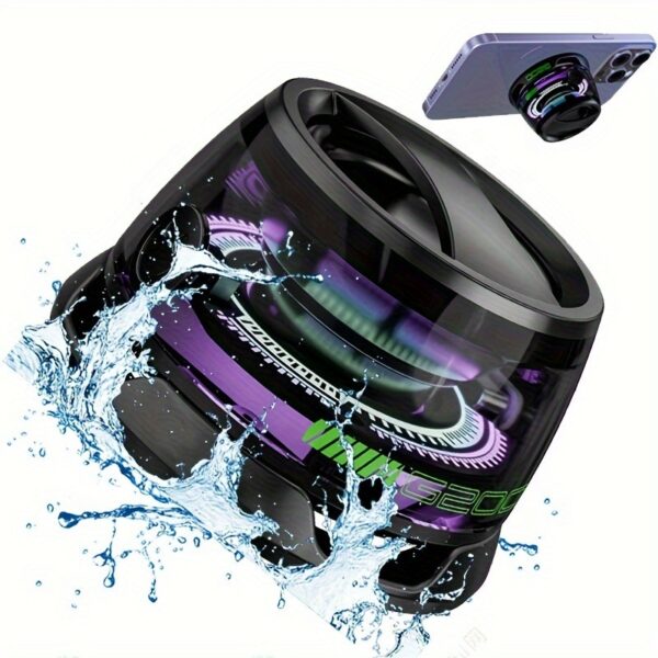 New Portable G200 Waterproof Magnetic Speaker BT 5.3 Mini Sound Box Magnets Mobile Phone Wireless Speakers with Led RGB Light