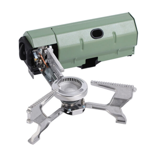 Outdoor Camping Gas Stove Outdoor Hiking Stove Mini,Square Stove Portable Folding Windproof/