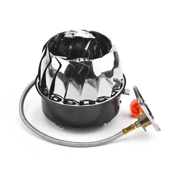 Outdoor Camping Gas Stove Outdoor Hiking Stove Mini,Square Stove Portable Folding Windproof/