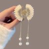 Pearl butterfly Tassel Grab Summer Metal Hair Clip for Women's Back of the Head Spoon Bundle Hair Clip Hair Accessories Headwear