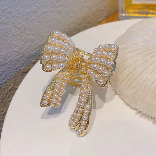 Pearl butterfly Tassel Grab Summer Metal Hair Clip for Women's Back of the Head Spoon Bundle Hair Clip Hair Accessories Headwear