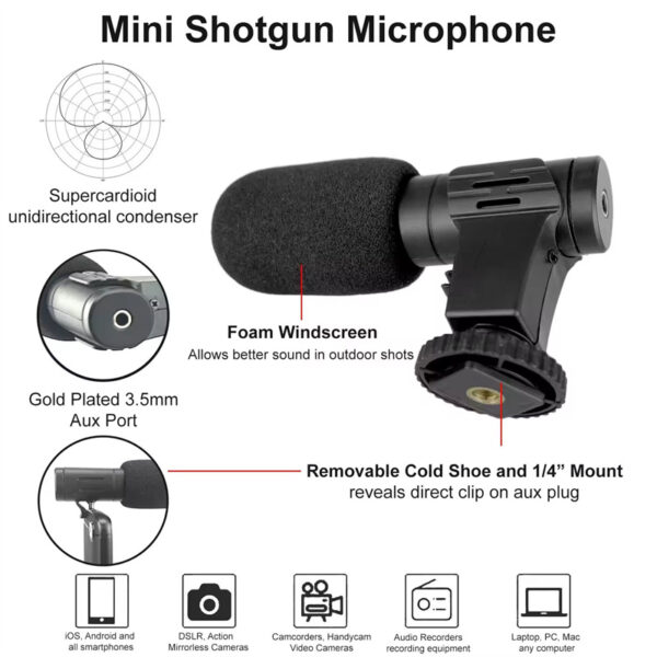 Portable Outdoor Video-making Kit Camera Phone Octopus Tripod Video Led Light Microphone Tripod Hands Lighting Kit Selfie Stick