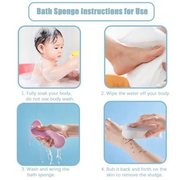 Quickly Painless Dead Skin Removal Bath Sponge 3D Kids Exfoliating Body Scrubber Soft Reusable PVA Fish-Scale Pattern Brush