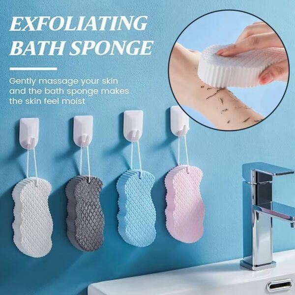 Quickly Painless Dead Skin Removal Bath Sponge 3D Kids Exfoliating Body Scrubber Soft Reusable PVA Fish-Scale Pattern Brush
