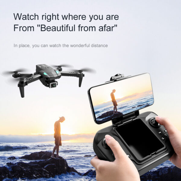S128 Mini Drone 4 Axis Obstacle Avoidance Foldable 50x Zoom Remote Control Muti-Speed Quadcopter 4k Hd Dual Camera Dron