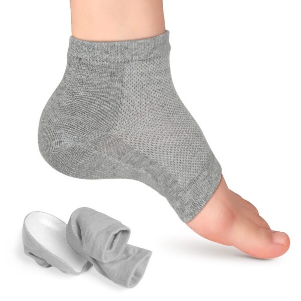 Stock Customized Breathable Men Women Height-enhanced SEBS Non-slip Half Pad Socks