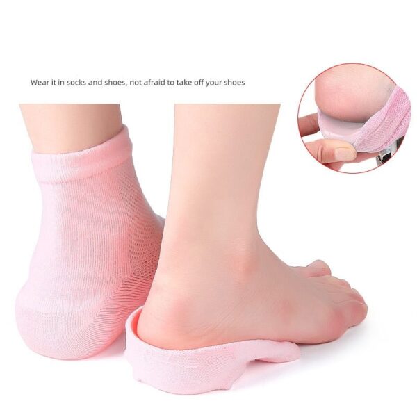 Stock Customized Breathable Men Women Height-enhanced SEBS Non-slip Half Pad Socks