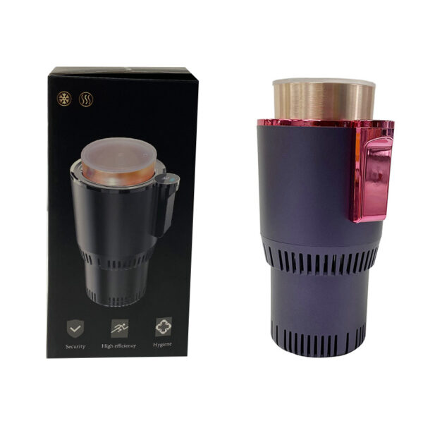 Travel Smart 1-2-in-1 12V পোর্টেবল মিনি ফ্রিজ এবং হিটিং কাপ হোল্ডার
