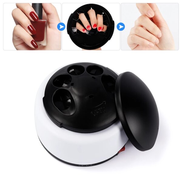 Upgraded Steam Polish Nail Gel Remover Machine Portable Electric Nail Steamer with Cuticle Pusher Spoon Tools for Gel Polishing
