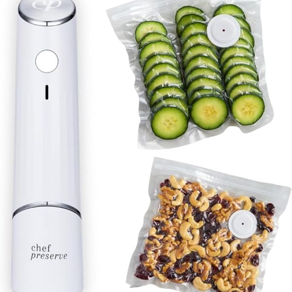 Vacuum Sealer Machine, Food Sealer, Dry & Moist Food Modes, Compact Design with Vacuum Bags & Bulit-in Cutter(Grey)