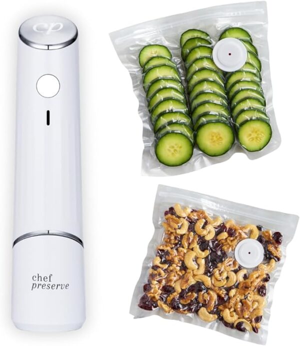 Vacuum Sealer Machine, Food Sealer, Dry & Moist Food Modes, Compact Design with Vacuum Bags & Bulit-in Cutter(Grey)