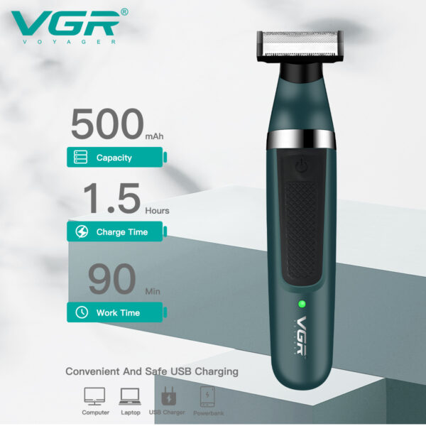VGR V-393 Hot Selling Shaving Machine Professional Waterproof Hair Body Shaver Beard Trimmer razor Electric Shavers for Men