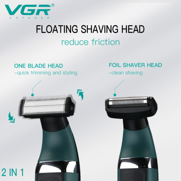 VGR V-393 Hot Selling Shaving Machine Professional Waterproof Hair Body Shaver Beard Trimmer razor Electric Shavers for Men