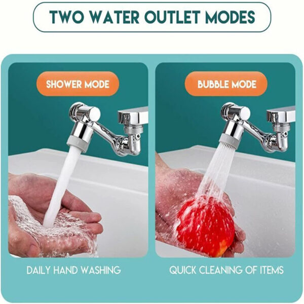 Vileadsal Splash Filter Swivel Sink Faucet Aerator 1080 Rmodernwartr Dual Function Bathroom Faucet Basin Extender Sliver Brass