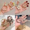 Wholesale Luxury Crystal Flower Tassel Claw Clip Hair Accessory Back of Head Ponytail Clips Rhinestone Pearl Fringe Hair Clips