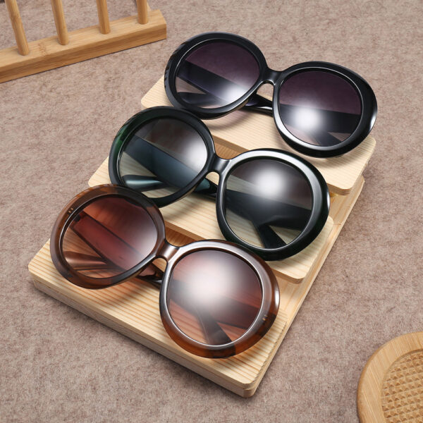 Vintage Uv400 Protection Oversized Big Frame Sunglasses for Women Circle Glasses Sunglasses | LS087 - Image 6