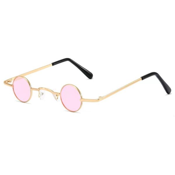 2024 Classic Men Women Retro Brand Designer Custom Logo Branded Promotion Sunglasses Small Metal Round Sunglasses