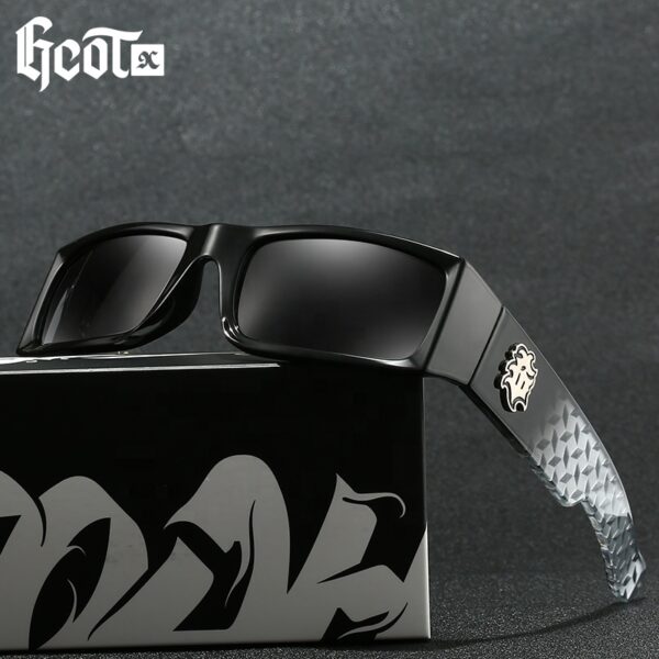 2024 Dubery GCOTX Trendy Casino Motorcycle Gangster Style Hip Hop Sun Glasses New Fashion West Coast Polarized Sun Glasses 2025