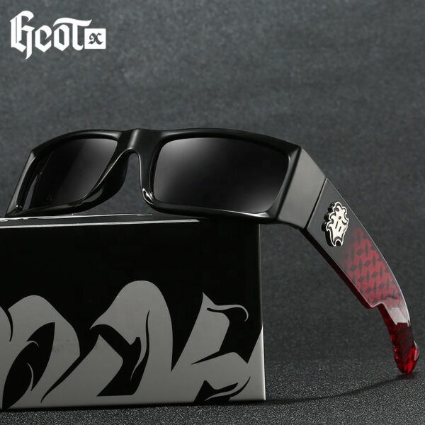 2024 Dubery GCOTX Trendy Casino Motorcycle Gangster Style Hip Hop Sun Glasses New Fashion West Coast Polarized Sun Glasses 2025