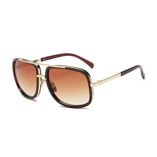 2024 New Arrival Wholesale Brand Designer Custom Logo Fashion Women Square Vintage Metal Frame Mens Sun Glasses Sunglasses