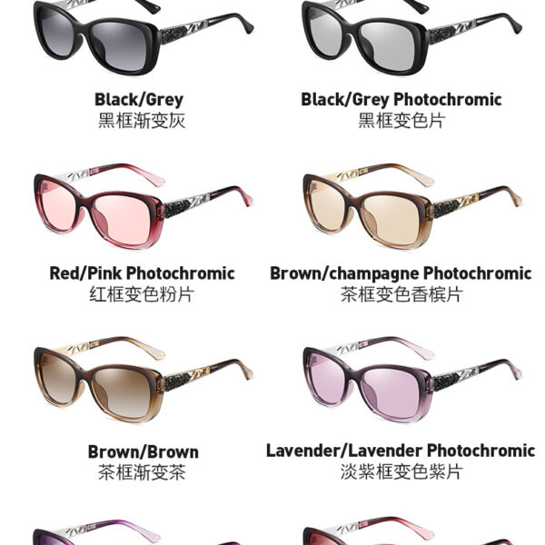 2024 New Fashion Gradient Polarized Sunglasses Ladies Trend Custom Logo Luxury Sun Glasses for Women