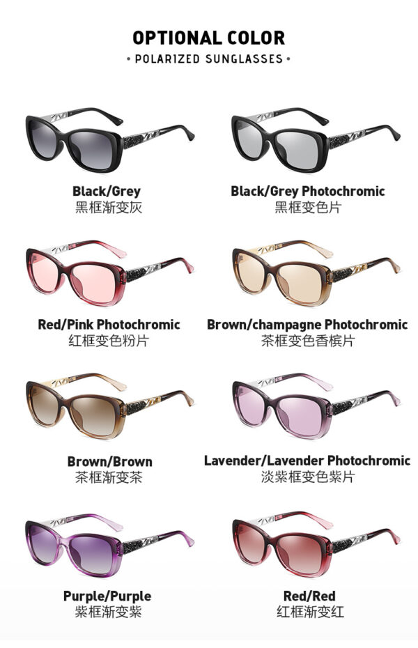 2024 New Fashion Gradient Polarized Sunglasses Ladies Trend Custom Logo Luxury Sun Glasses for Women