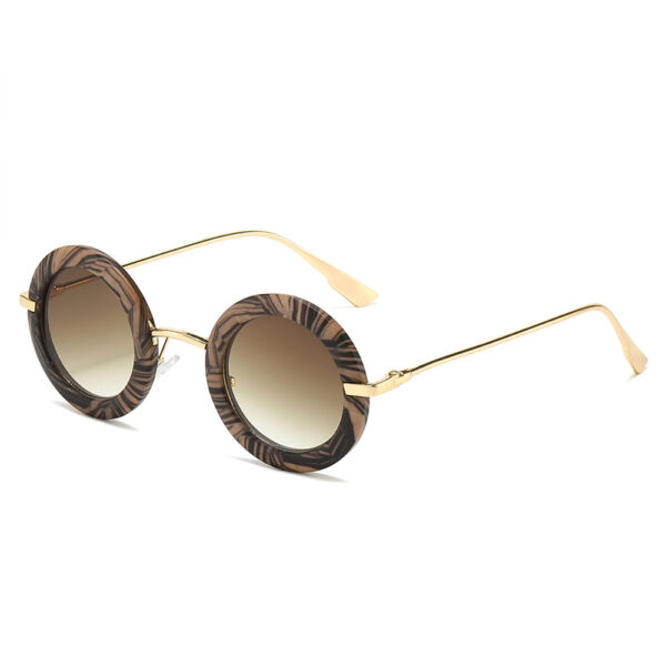 2024 New Fashion Metal Frames Round Sun Glasses for Ladies Uv400 Custom Own logo Luxury Sunglasses Men Women Wholesale