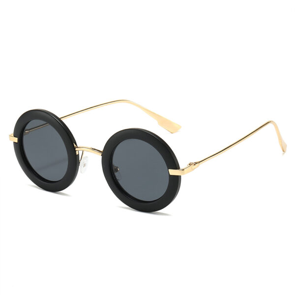 2024 New Fashion Metal Frames Round Sun Glasses for Ladies Uv400 Custom Own logo Luxury Sunglasses Men Women Wholesale